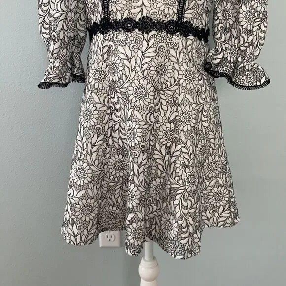 NWT Anthropologie Monique Lhuillier Lace Dress 6P - Picture 7 of 16